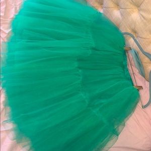 Teal Tulle Skirt
